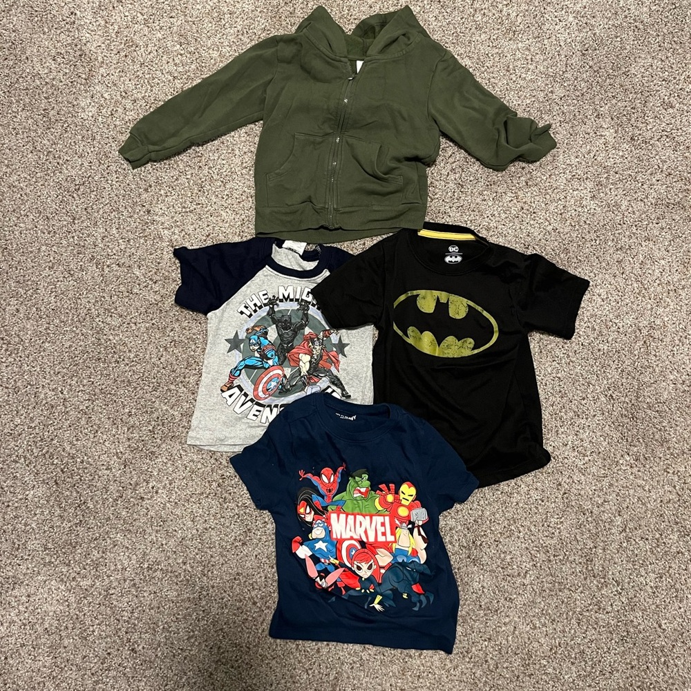 3T- 1 HOODIE & 3 SHIRTS BUNDLE